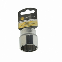 Головка торцевая 32мм 1/2"DR 12-гранная (держатель) ЭВРИКА /1/6